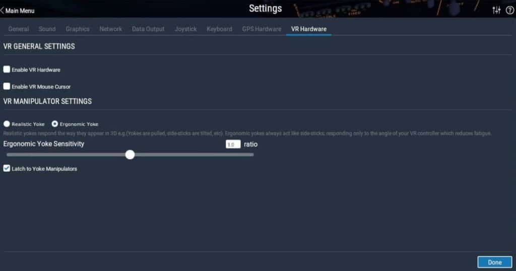 Activer la VR dans X-plane 12